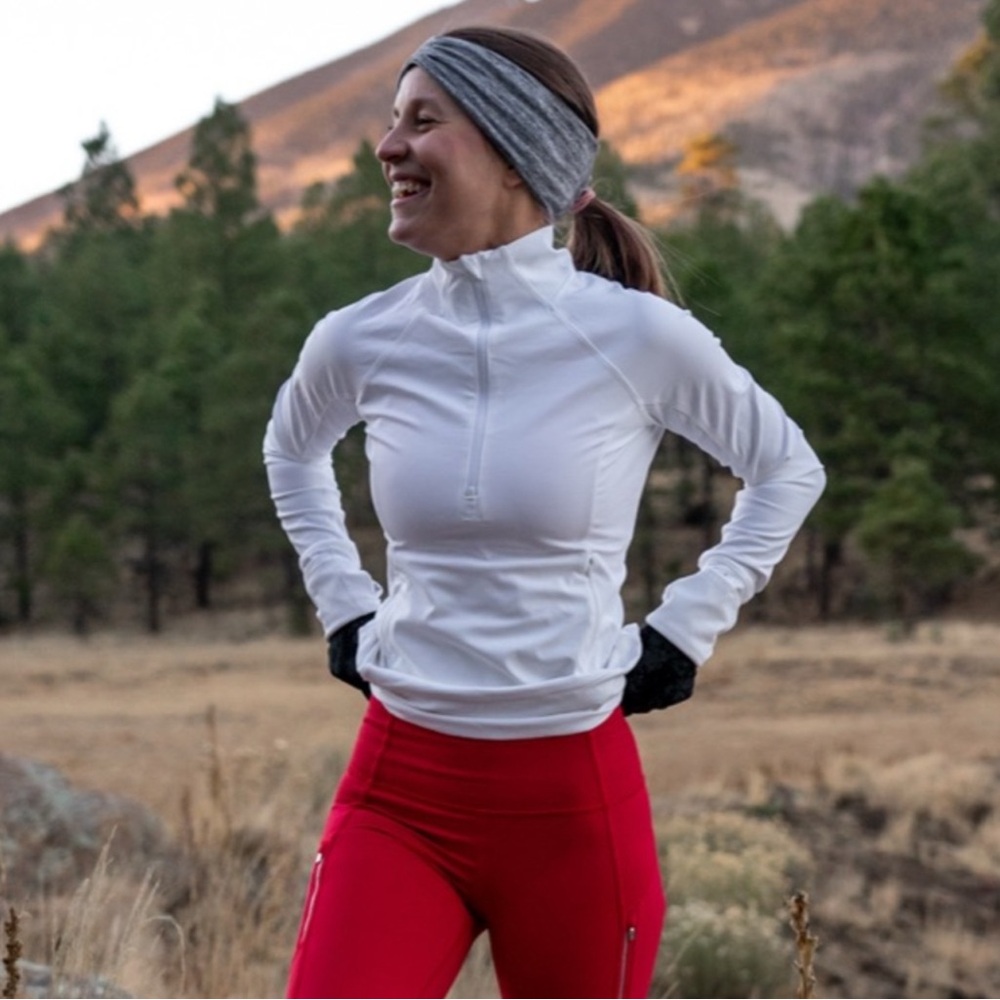 Athleta White Whittier Peak Half Zip Long Sleeve Jacket Size XS